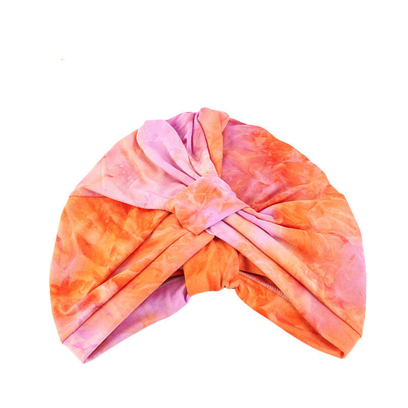 Tie Dyed Turban Hat Ethnic Style Turban Hat Square