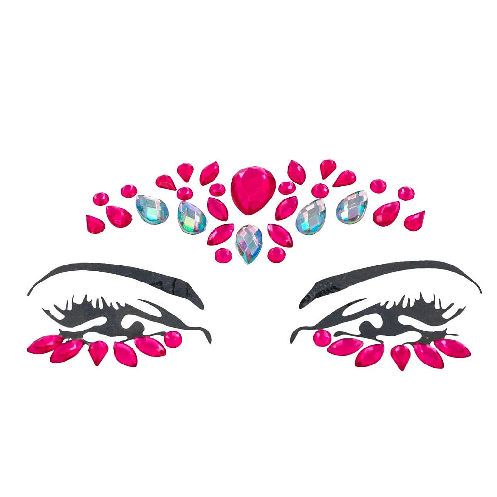 Sticker Carnival Stones Type Rhinestone Face Makeup Party