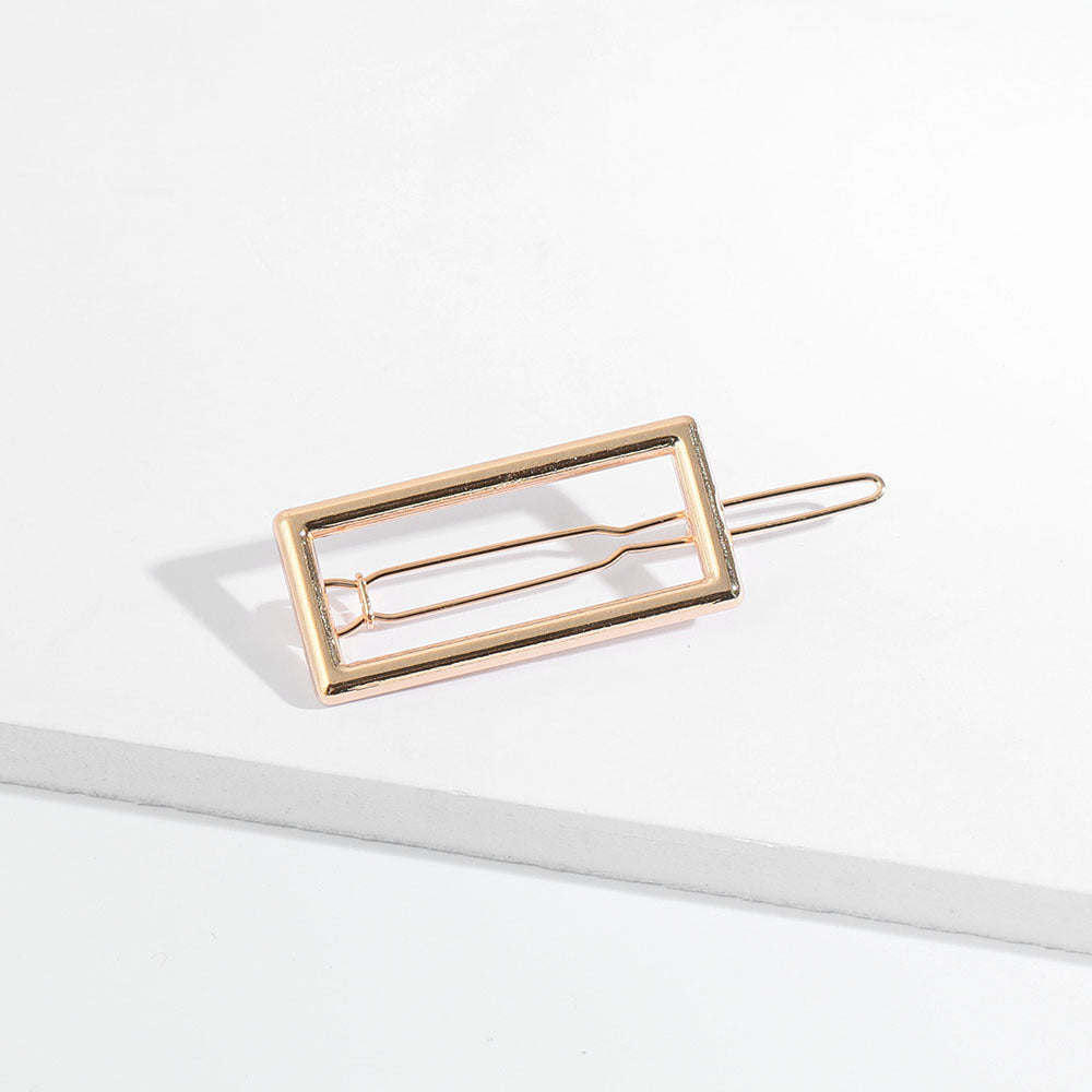 Retro style brushed metal hairpin