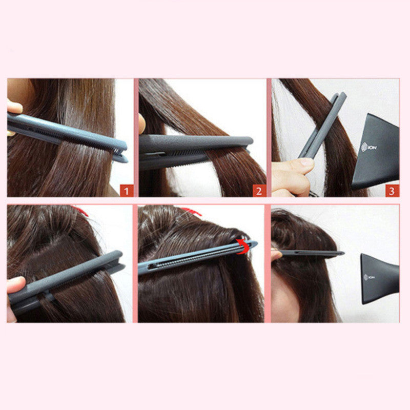 V-clip Household Hair Straightener Comb With Dished Hair