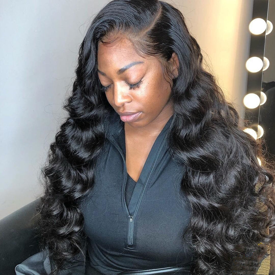 100% Human Hair 13x4 Body Wave Lace Front Wig