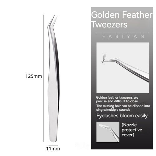 Stainless Steel Grafting Eyelash Aid Tweezers