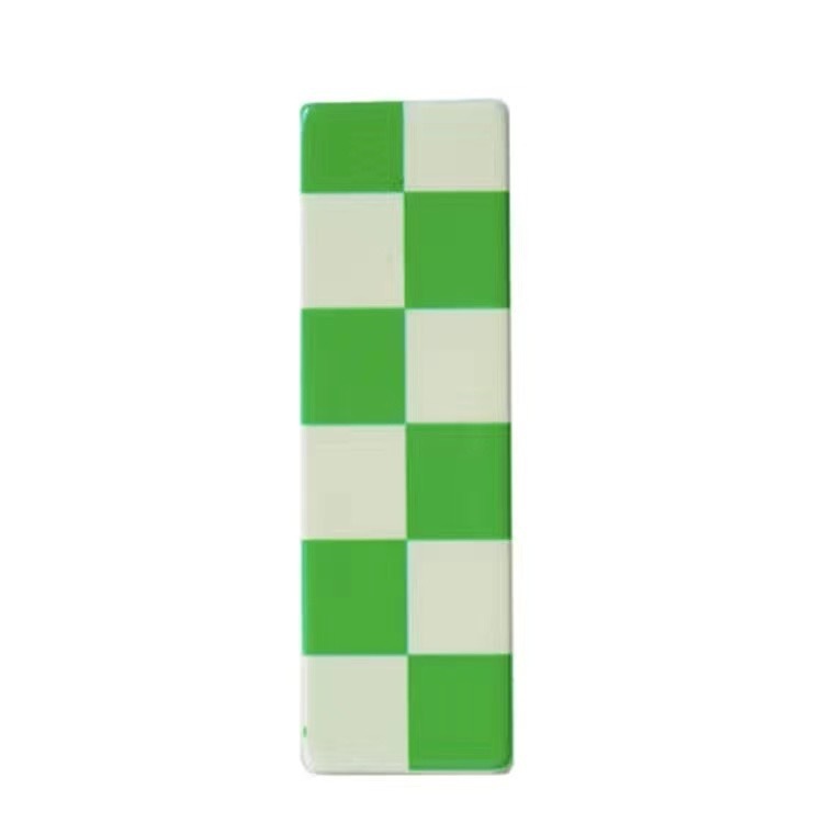 Women's Summer Checkerboard Acrylic Acetate Clip