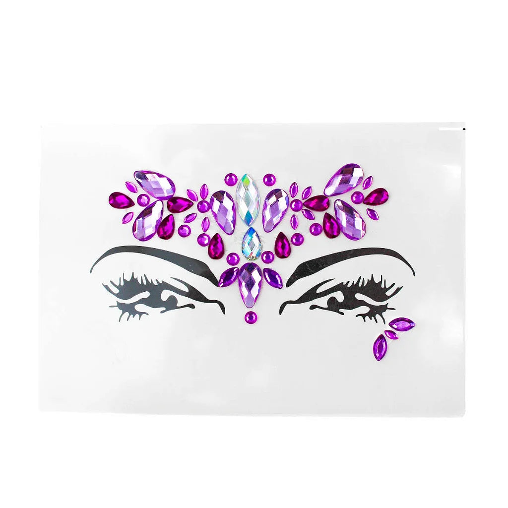 Sticker Carnival Stones Type Rhinestone Face Makeup Party