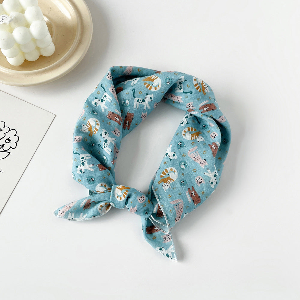 Women's Pure Cotton All-matching Printed Headscarf