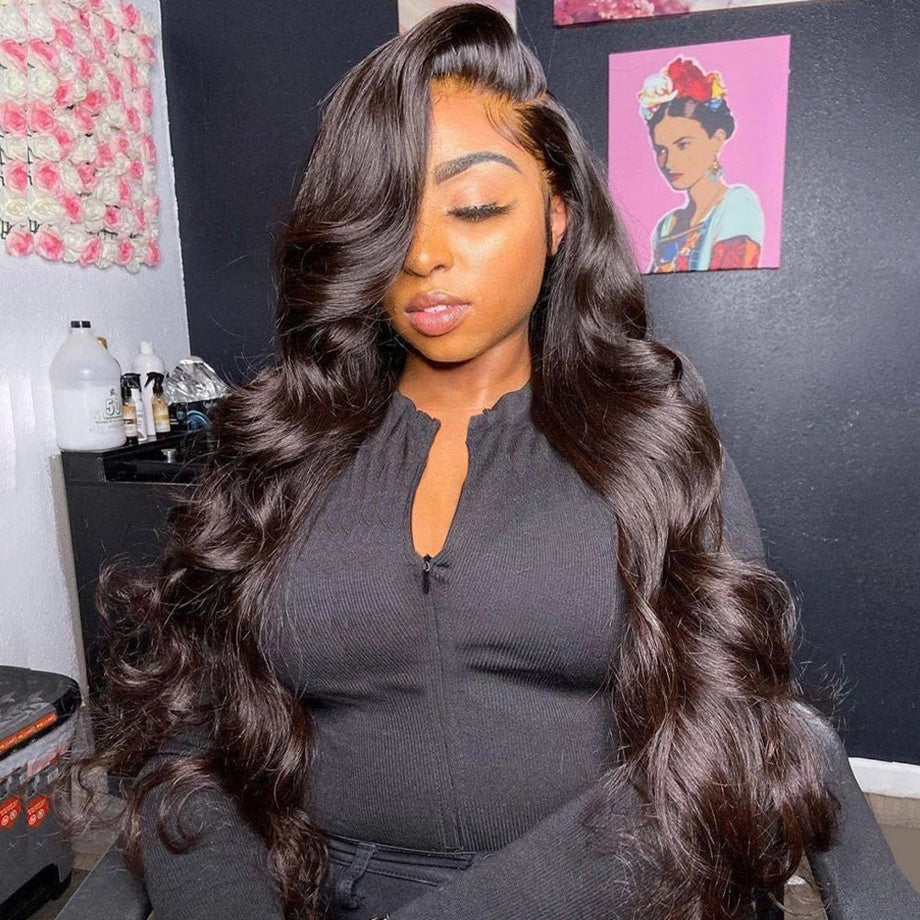 100% Human Hair 13x4 Body Wave Lace Front Wig