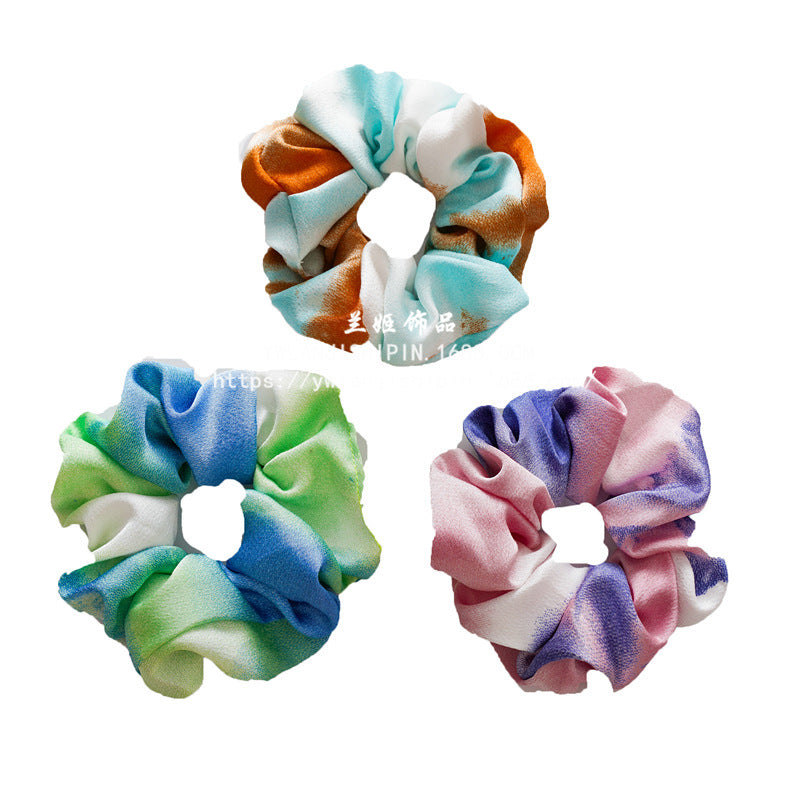 Tie-dyed Elastic Band Large Intestine Circle Hair Tie