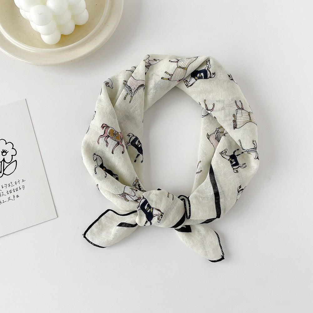 Women's Pure Cotton All-matching Printed Headscarf