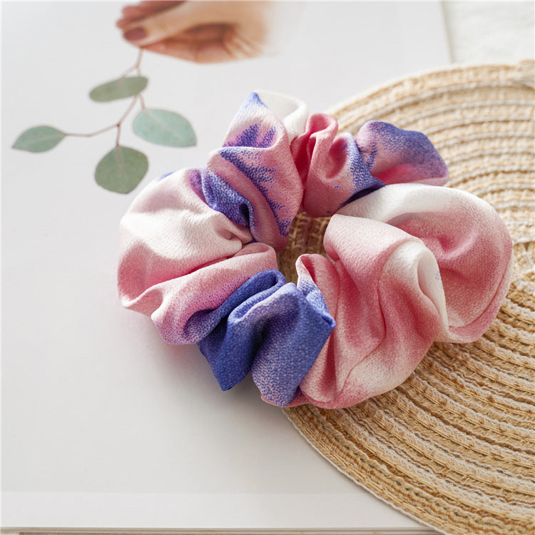 Tie-dyed Elastic Band Large Intestine Circle Hair Tie