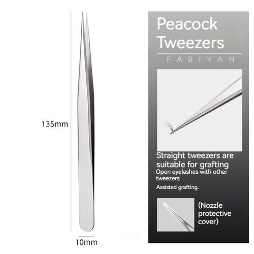 Stainless Steel Grafting Eyelash Aid Tweezers