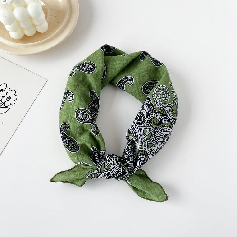 Women's Pure Cotton All-matching Printed Headscarf