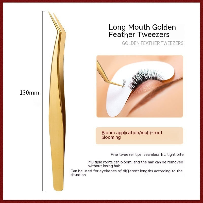 Stainless Steel Grafting Eyelash Aid Tweezers