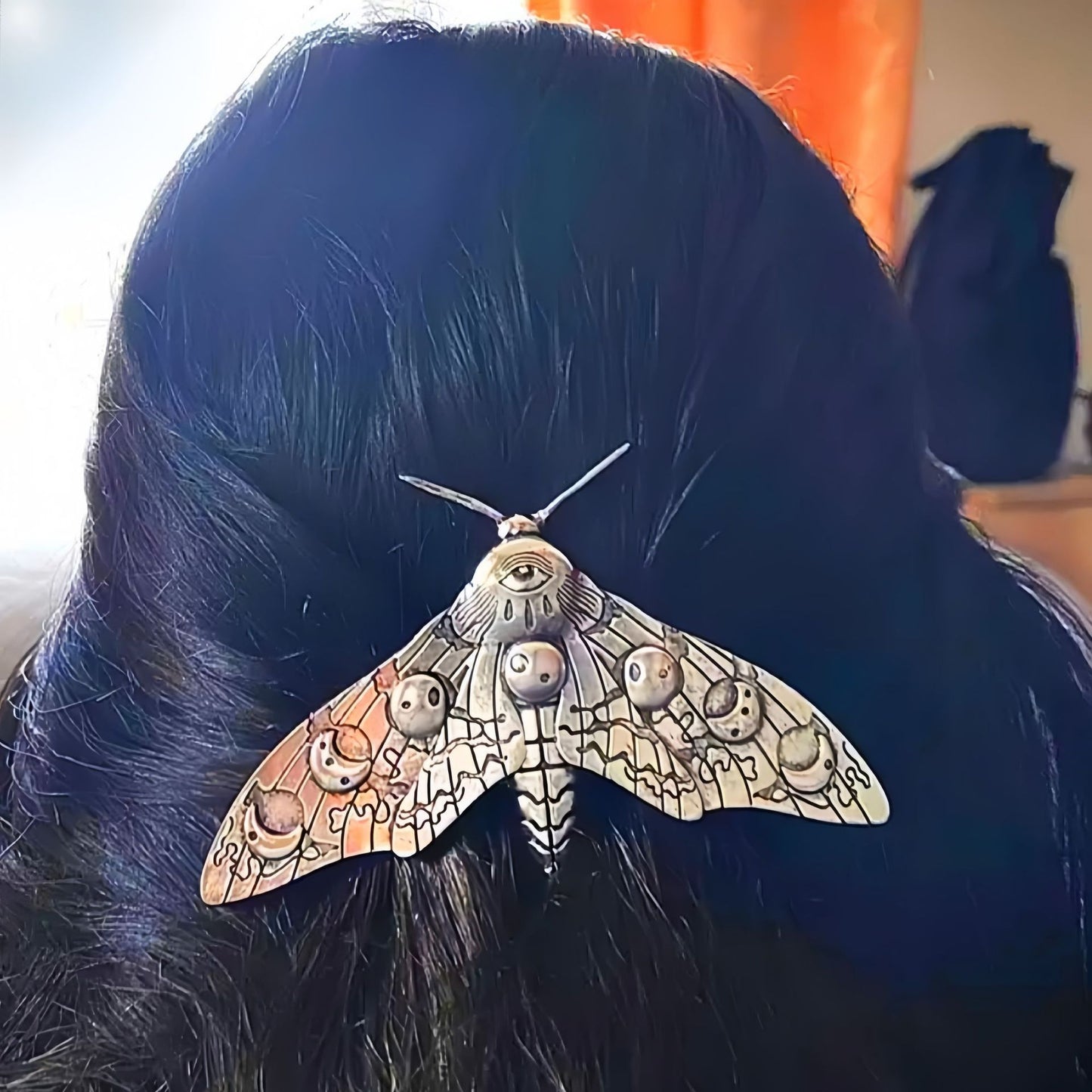 Retro Insect Barrettes Back Head Moth Spring Temperament Bangs Girl Hair Accessories