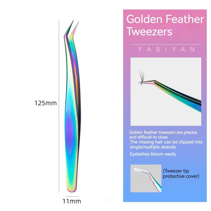 Stainless Steel Grafting Eyelash Aid Tweezers