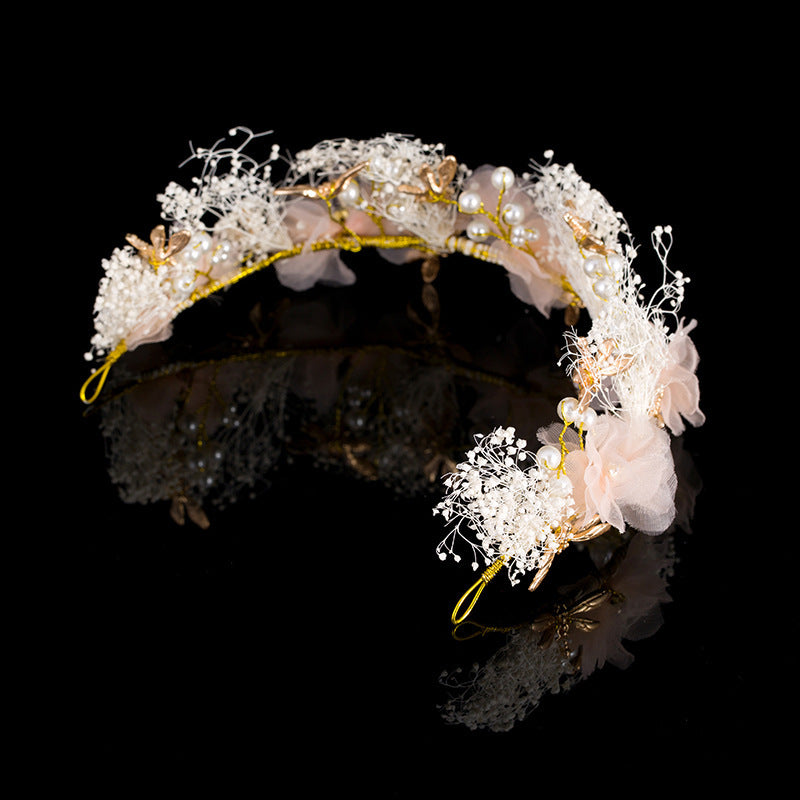 Silk Yarn Gypsophila Bridal Headgear