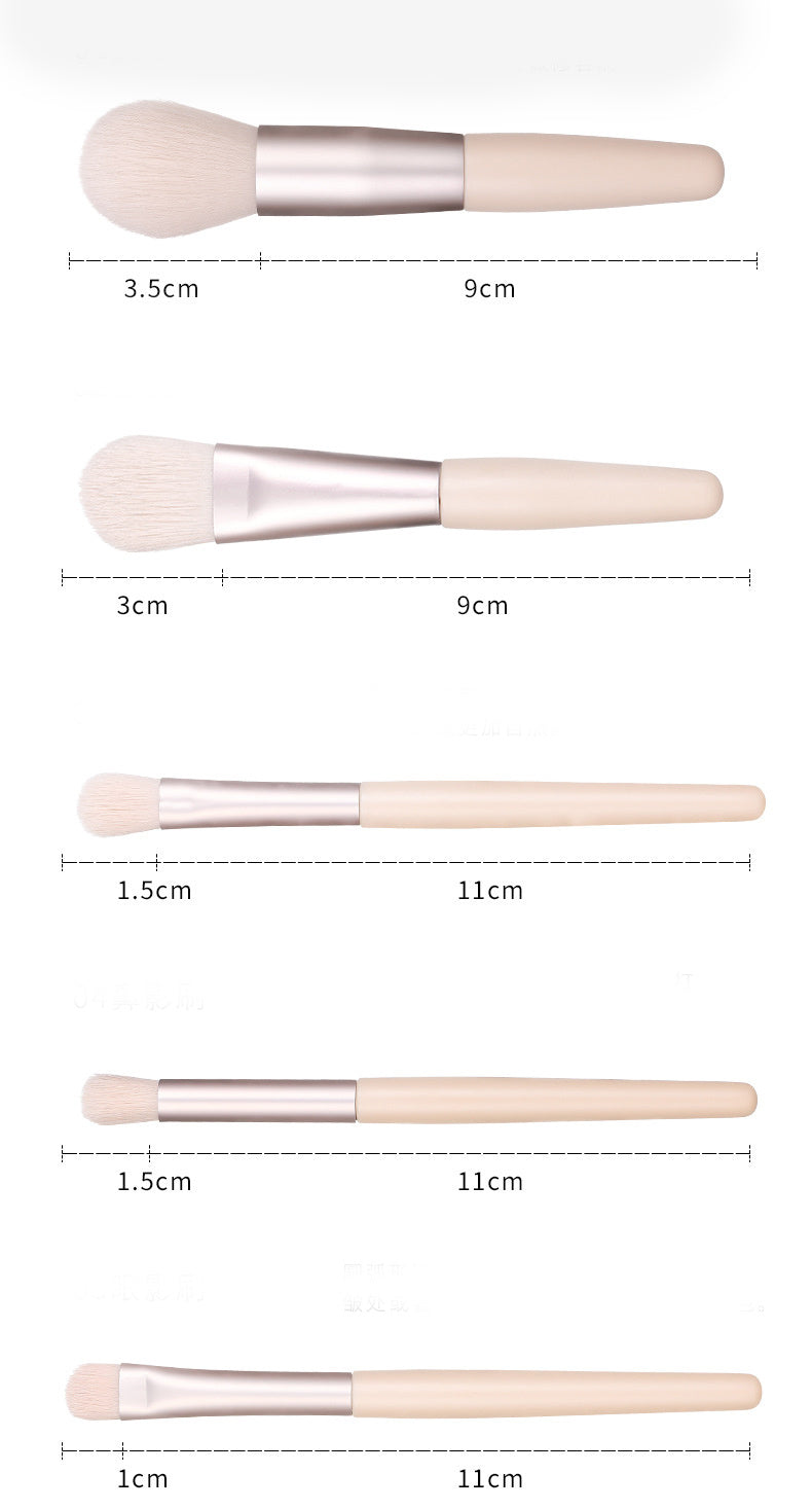 Simple Soft Hair Makeup Brush Set