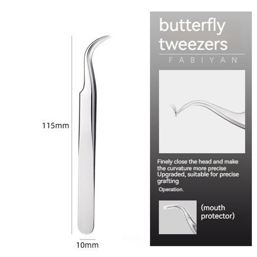 Stainless Steel Grafting Eyelash Aid Tweezers